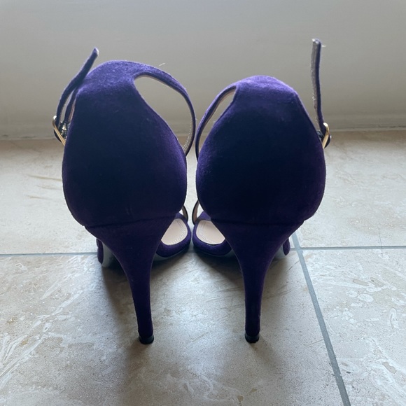 Ralph Lauren Collection Ankle Strap Heel Sandals Purple Size 35.5/5.5 - Picture 4 of 6